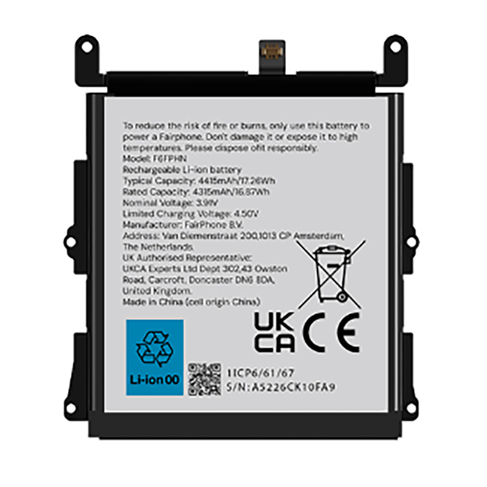 Batería original Fairphone para Fairphone 6