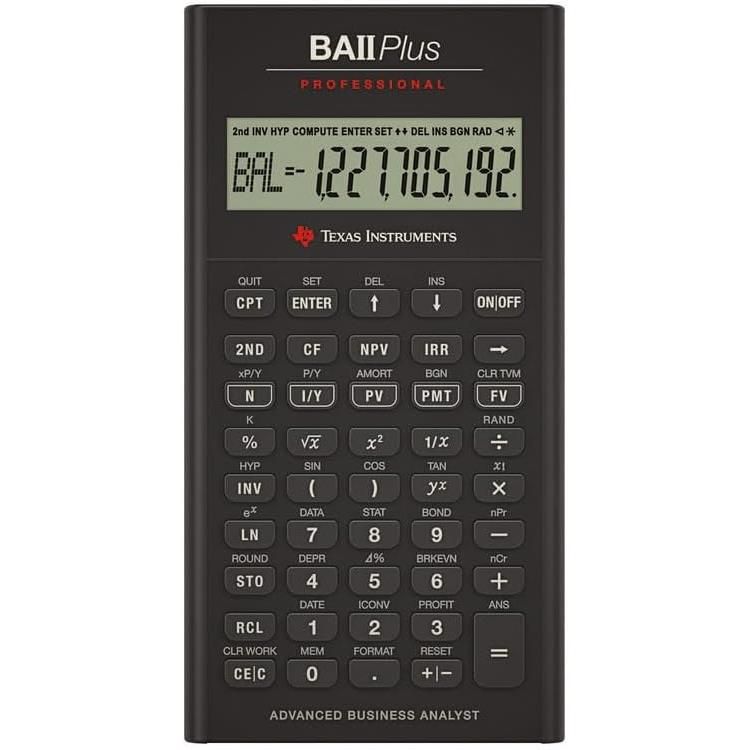 Texas Instruments TI-BA II Plus Professional Financial Calculator