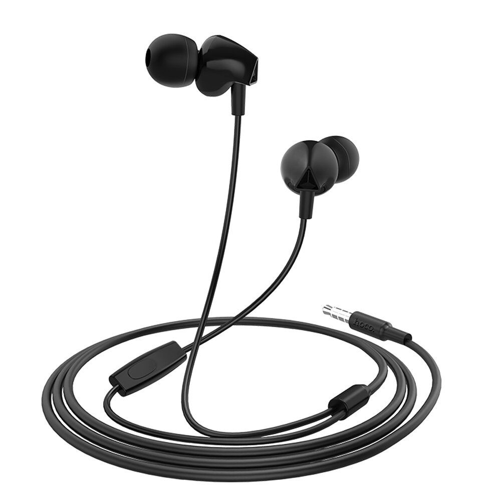HOCO M60 Stereo Earbuds with 3.5mm Jack - Black