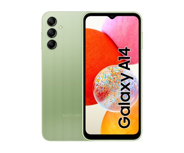 Samsung Galaxy A14 - 6.6' FHD+ Display, 4GB RAM, 64GB Storage, Dual SIM, 50MP AI Camera, 5000mAh Battery, Bright Green