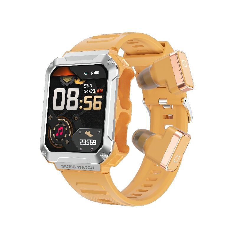 Rainbuvvy T93 Smartwatch: 1.96-inch, 4GB Memory, Bluetooth, Heart Rate Monitor, Sleep Tracker, Step Counter, Sports Mode, Music Control