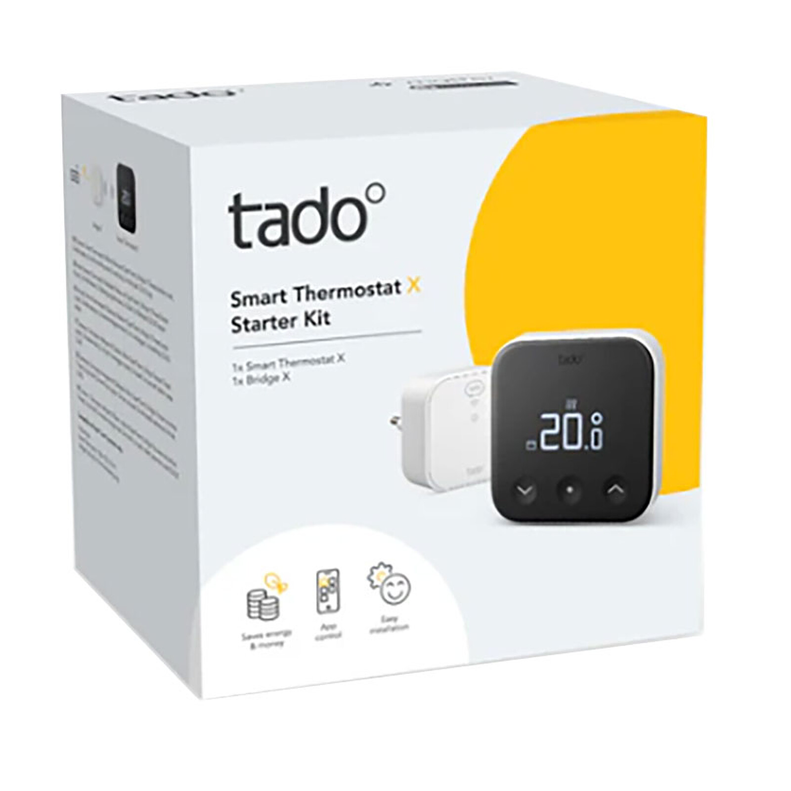 Termostato inteligente inalámbrico Tado X + Puente X - Kit de inicio