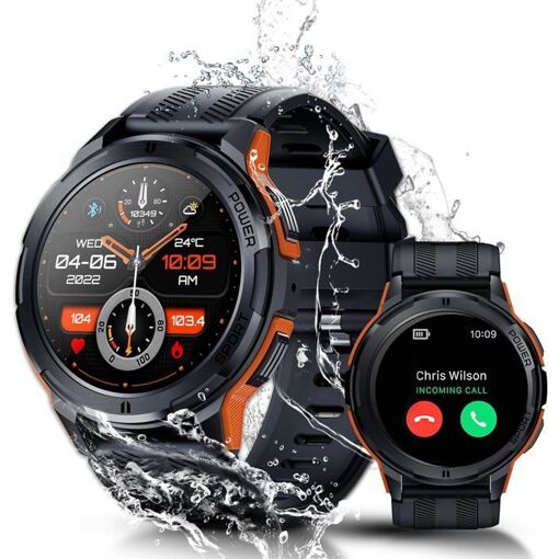 Oukitel Connected Watch BT10 - 1.43" Touch Screen - Bluetooth Calls - Waterproof IP68