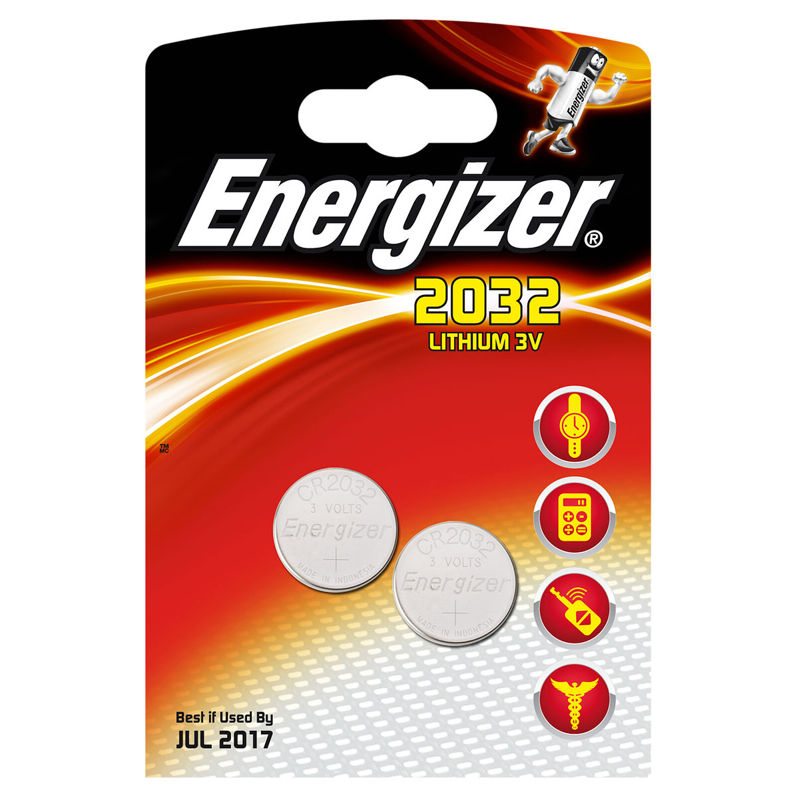 Energizer 2032 Lithium 3V (set of 2)