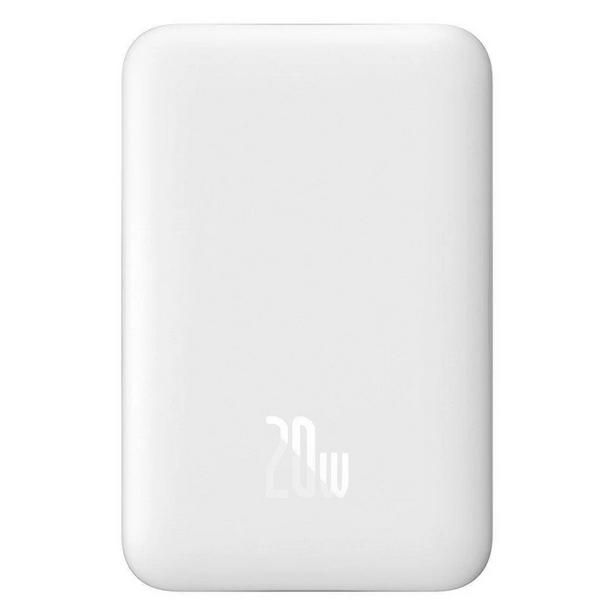 Baseus Magnetic Mini 10000mAh Wireless Rechargeable Power Bank White