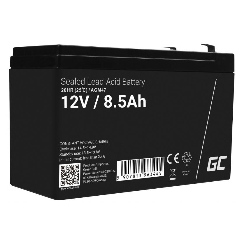 Green Cell AGM47 12V Sealed Lead Acid Battery - 8500mAh