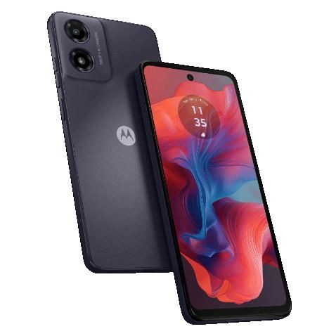 Motorola 04 - 6.56" Double SIM Smartphone, Android 14, 4GB RAM, 64GB Storage, 5000mAh Battery, USB Type-C, Black