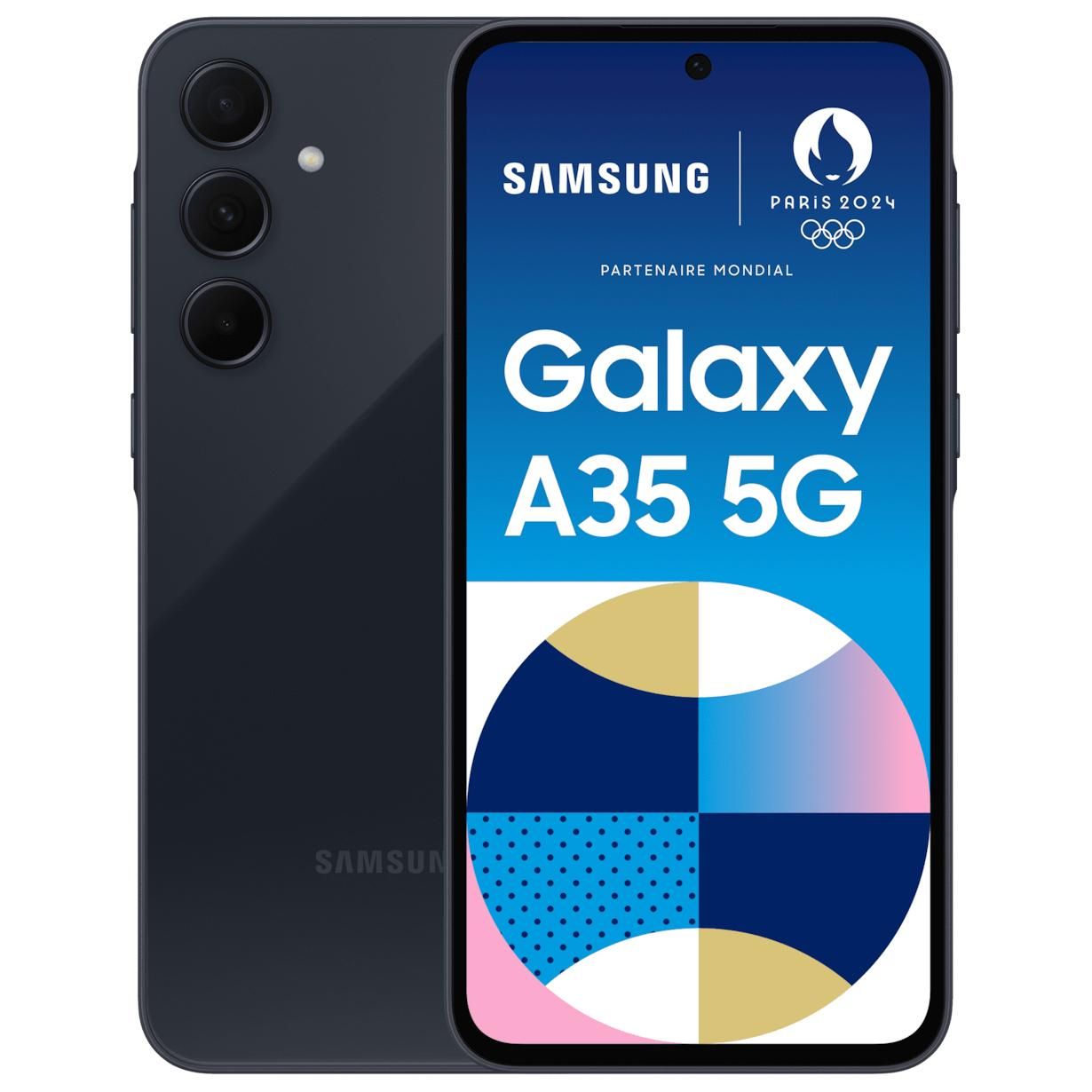Samsung Galaxy A35 5G - 6.6" Hybrid Dual SIM - 6GB RAM - 128GB Storage - 50MP Rear Camera - 5000mAh Battery - Marine