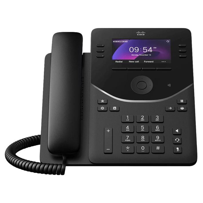 Cisco DP9851K9 Fixed Phone, Black, 6 Lines LCD