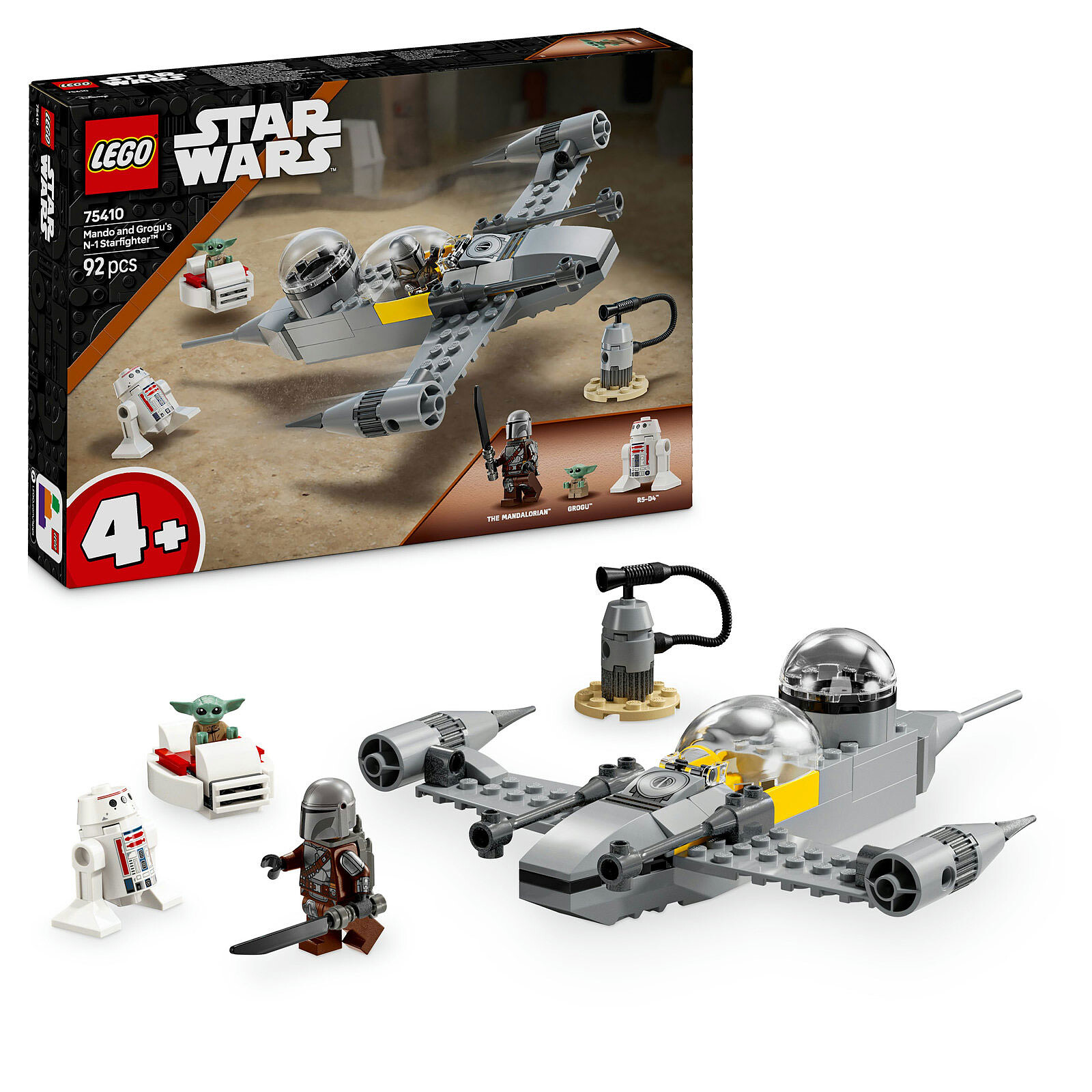  LEGO Star Wars 75410 Mando and Grogu's N-1 Fighter 
