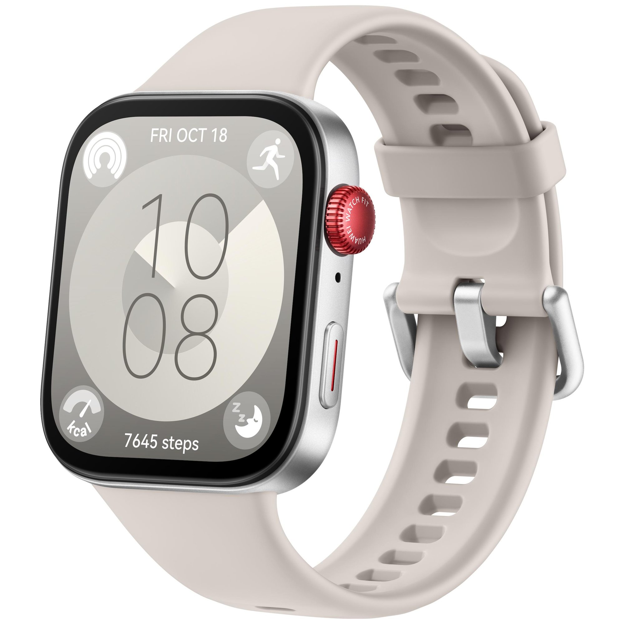 Huawei Watch Fit 3, 43mm, Argent/Blanc