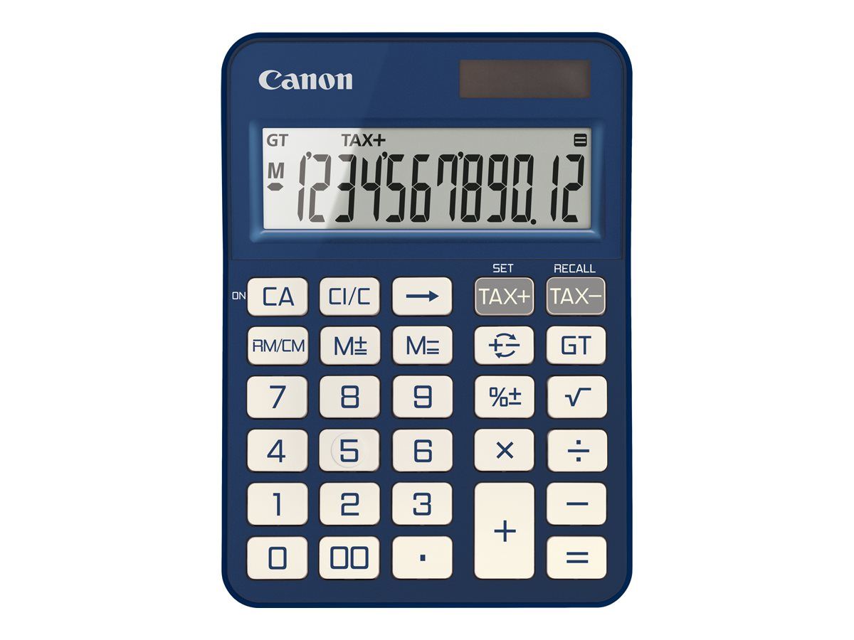 Canon KS125KB Solar & Battery Desktop Calculator - 12-Digit