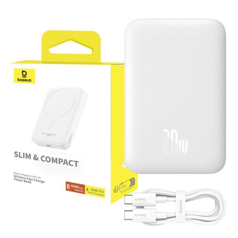 Baseus Magnetic Powerbank 20W 6000mAh White