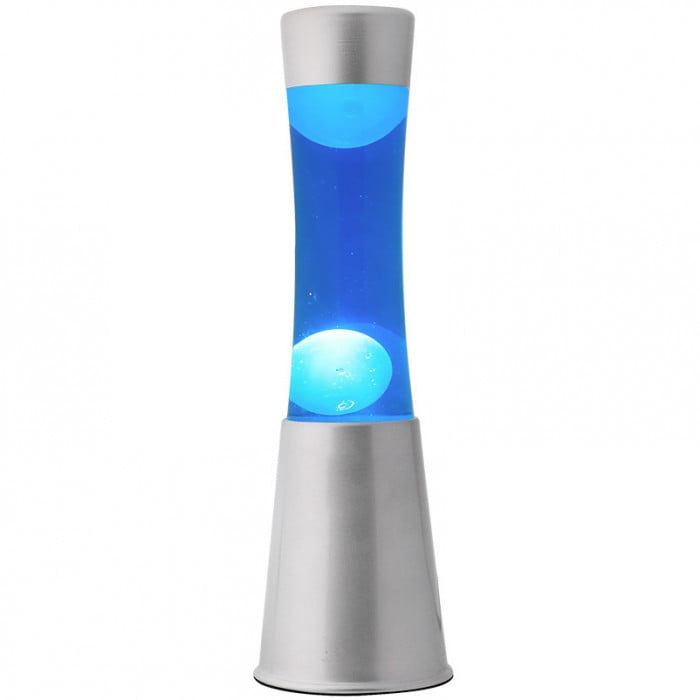 Total Juggling - Lava Lamp 40 cm Silver, Blue & White (XL)