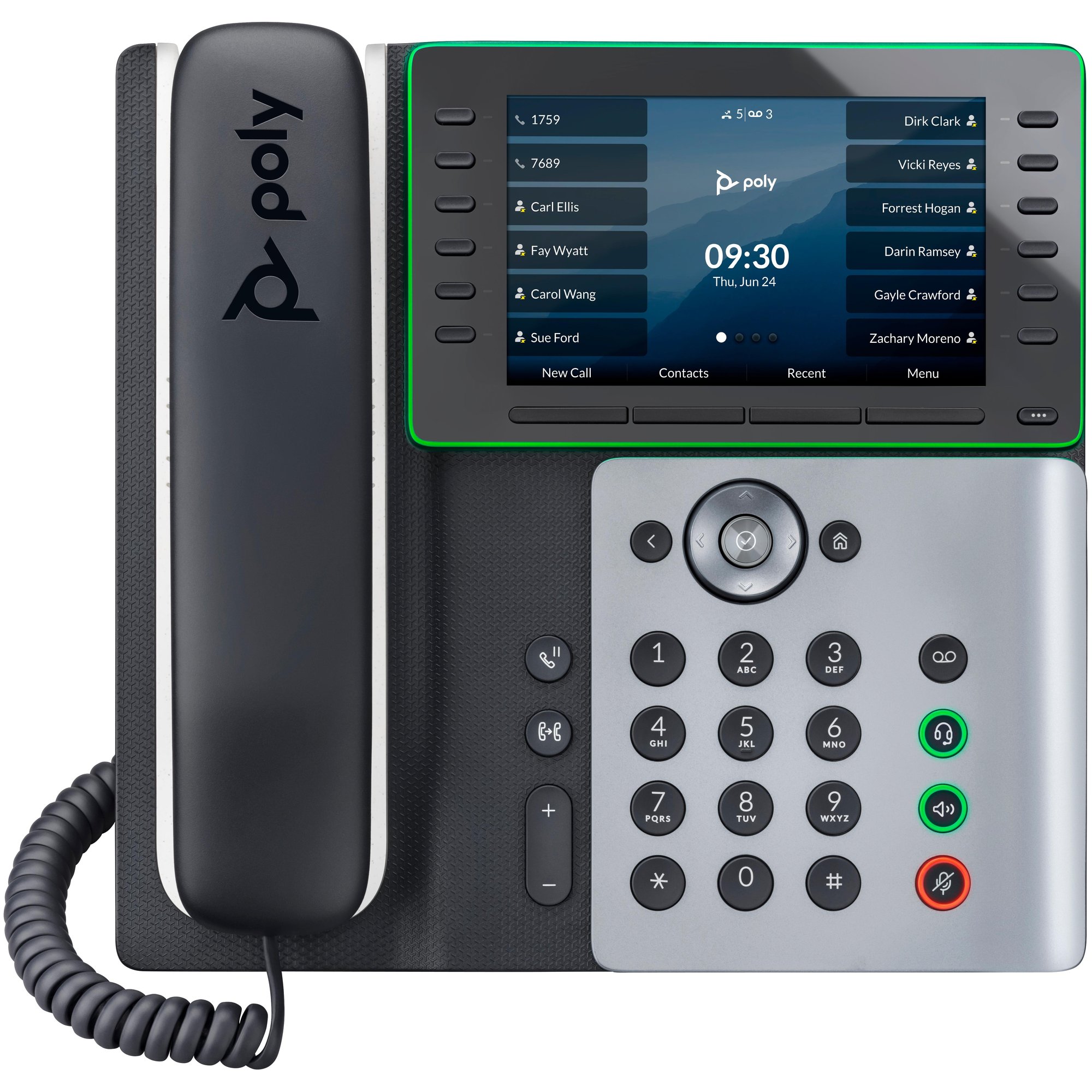Téléphone IP HP Poly Edge E500 compatible PoE