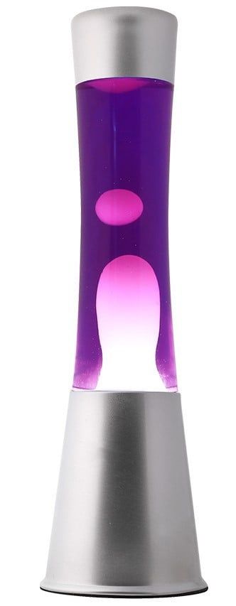 Total Juggling - Lava Lamp 40cm - Silver Base, Purple & White