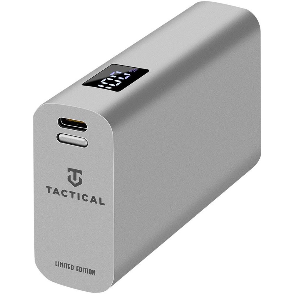 Tactical Raw External Battery Powerbank Brick 9600mAh Grey Stainless Steel