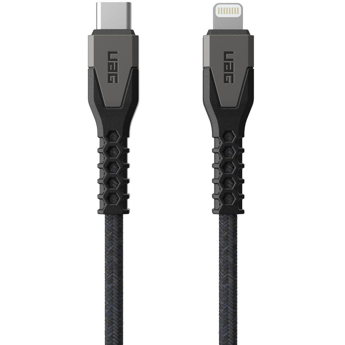 UAG USB-C to Lightning Cable with Kevlar® Core, 1.5m Black/Gray