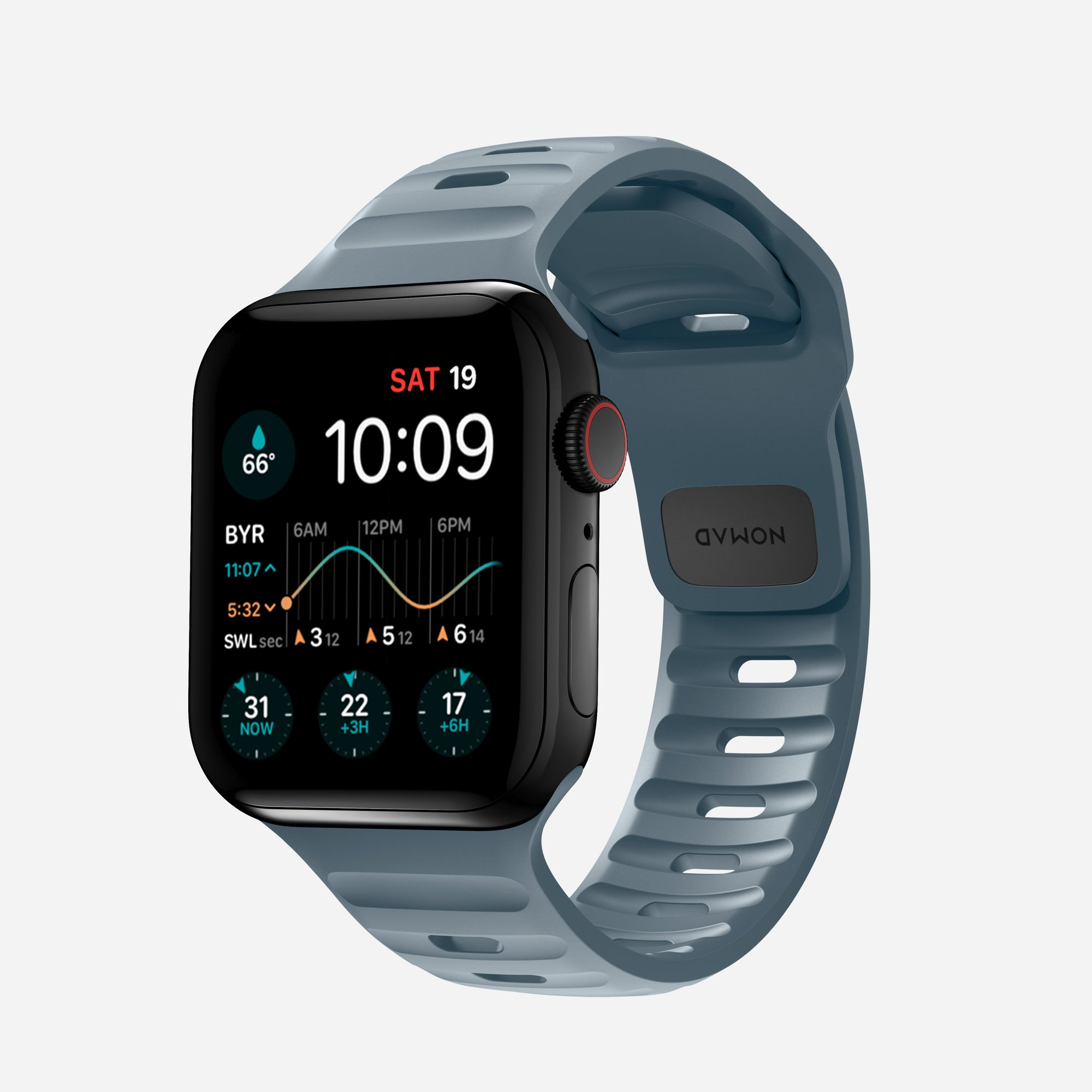Nomad Sport Band, Blue Rubber Strap for Apple 41mm/42mm Watch
