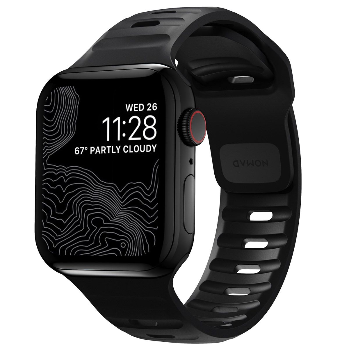 Nomad Sport Bracelet - Watch Series 1-9 / SE / Ultra (2) 42/44/45/49mm Black