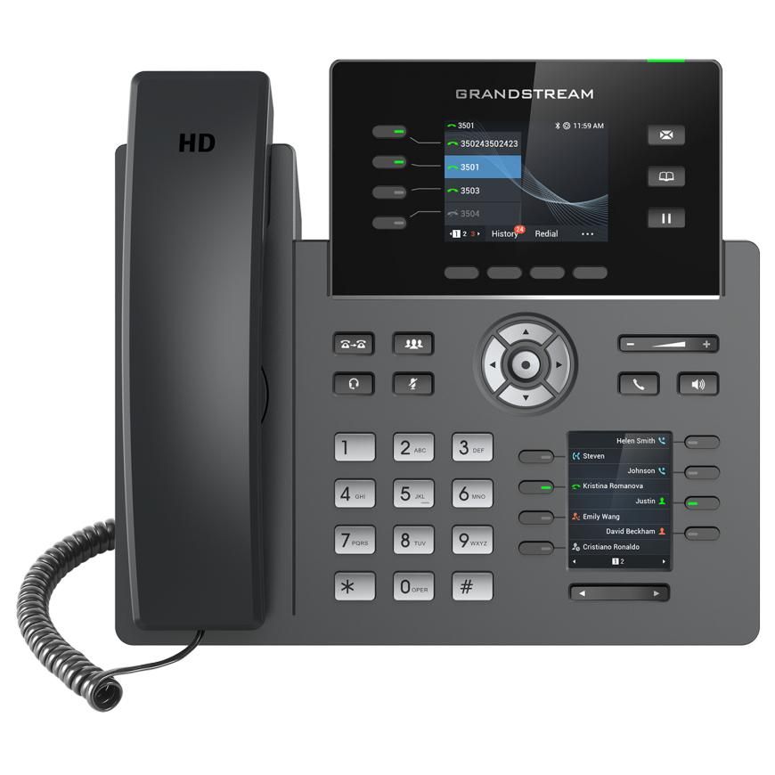 Grandstream GRP2614 Fixed Phone, 4 Lines, TFT WiFi