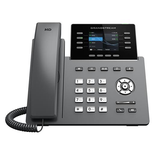 Grandstream Networks GRP2624 Fixed Phone, Black, 8 Lines, TFT WiFi
