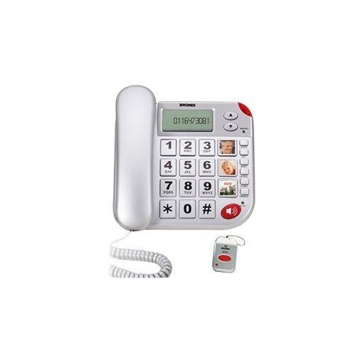 Brondi SUPER BRAVO PLUS - Téléphone filaire avec identification de l'appelant