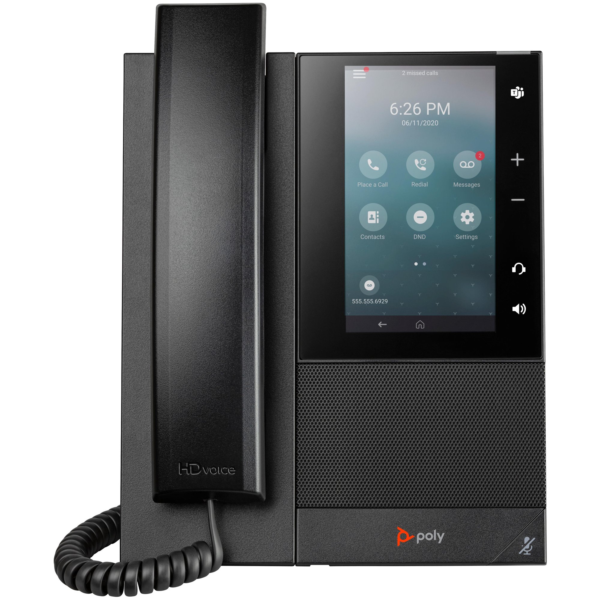 HP Poly CCX 505 Professional Multimedia Phone with Open SIP and PoE Compatibility