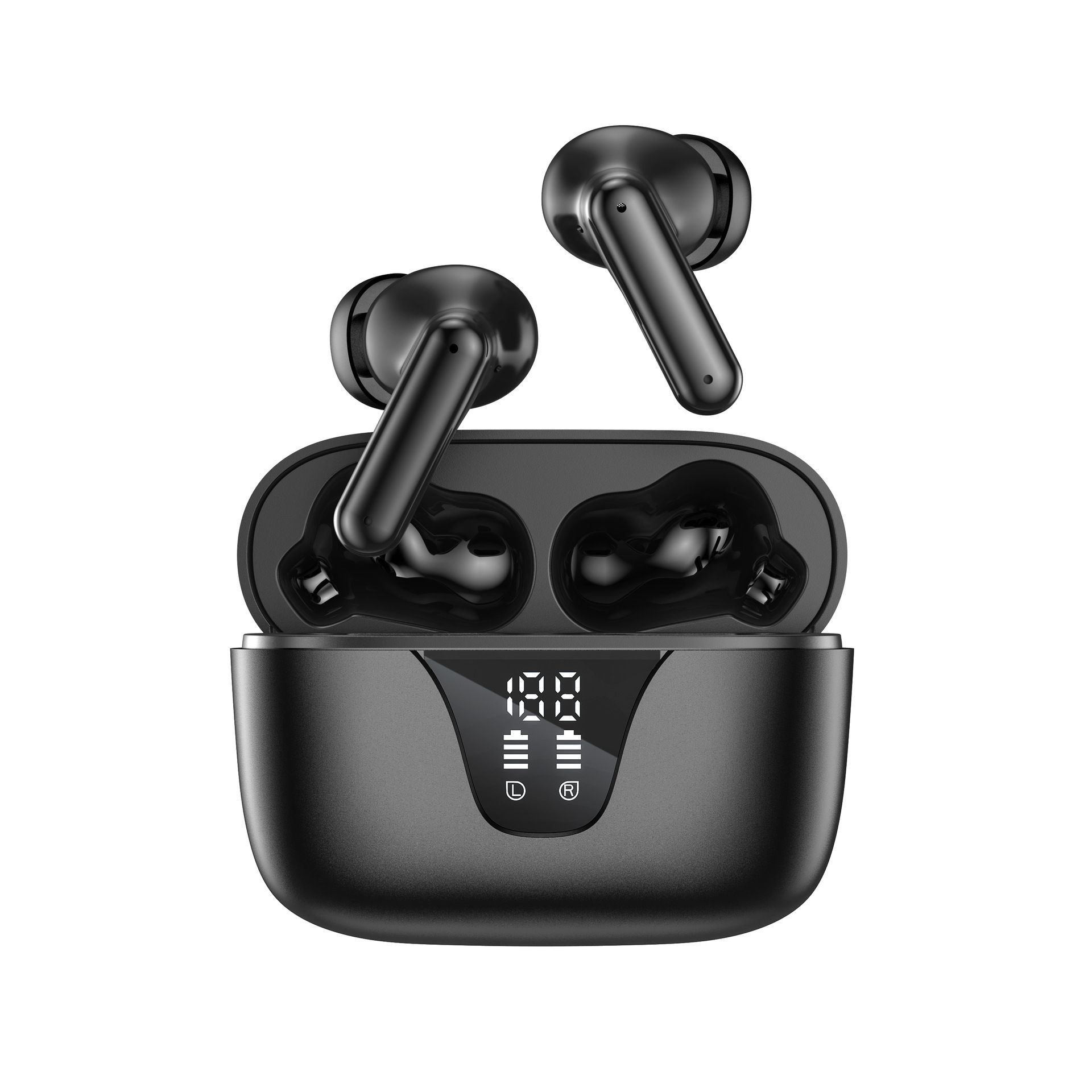 INF Wireless Earbuds with Charging Case - Black