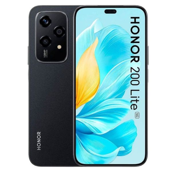 Honor 200 Lite 5G - 6.7" Dual SIM - 8GB RAM - 256GB Storage - 4500mAh Battery - Black