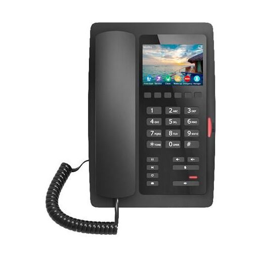 Téléphone fixe Fanvil H5W à 2 lignes, WiFi - Noir