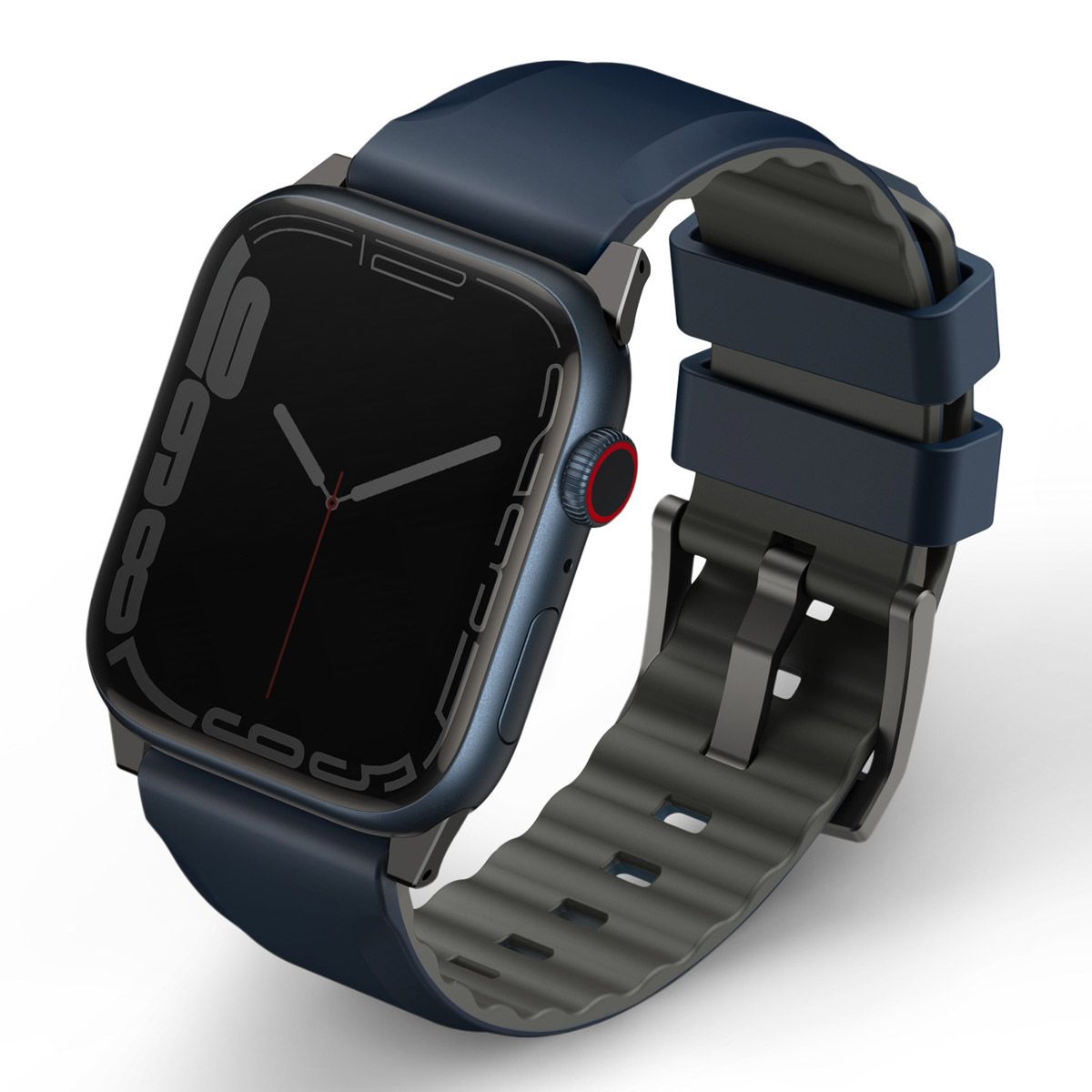 Uniq Linus Silicone AiroSoft Watch Strap 42-45mm (Blue Nautic)