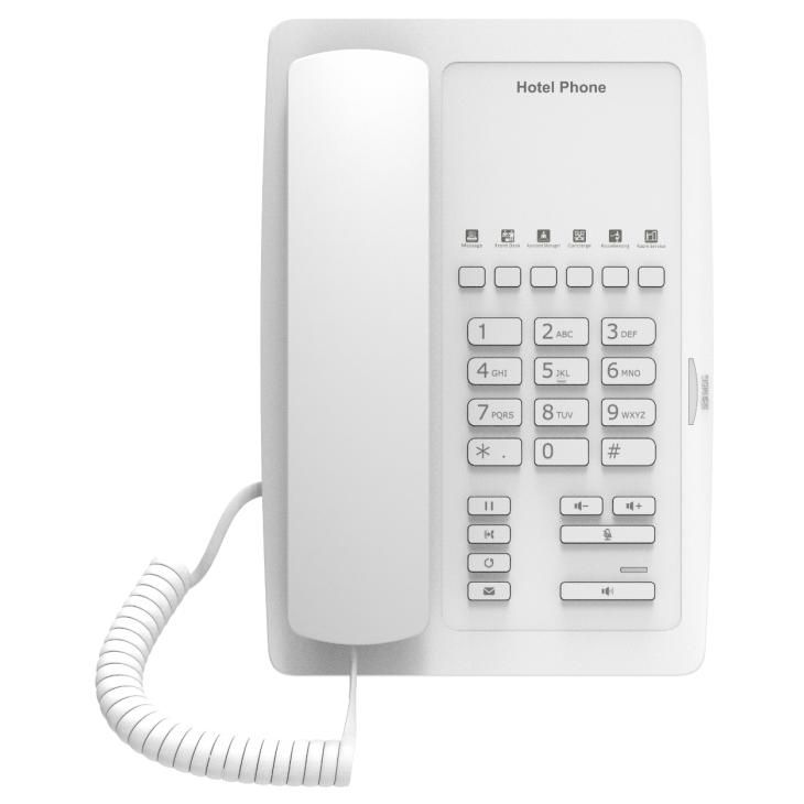 Fanvil H3W Corded Telephone, 2 Lines, White