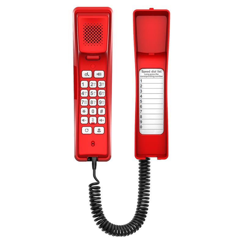 Fanvil H2U-R Fixed Phone, Red, 2 Lines