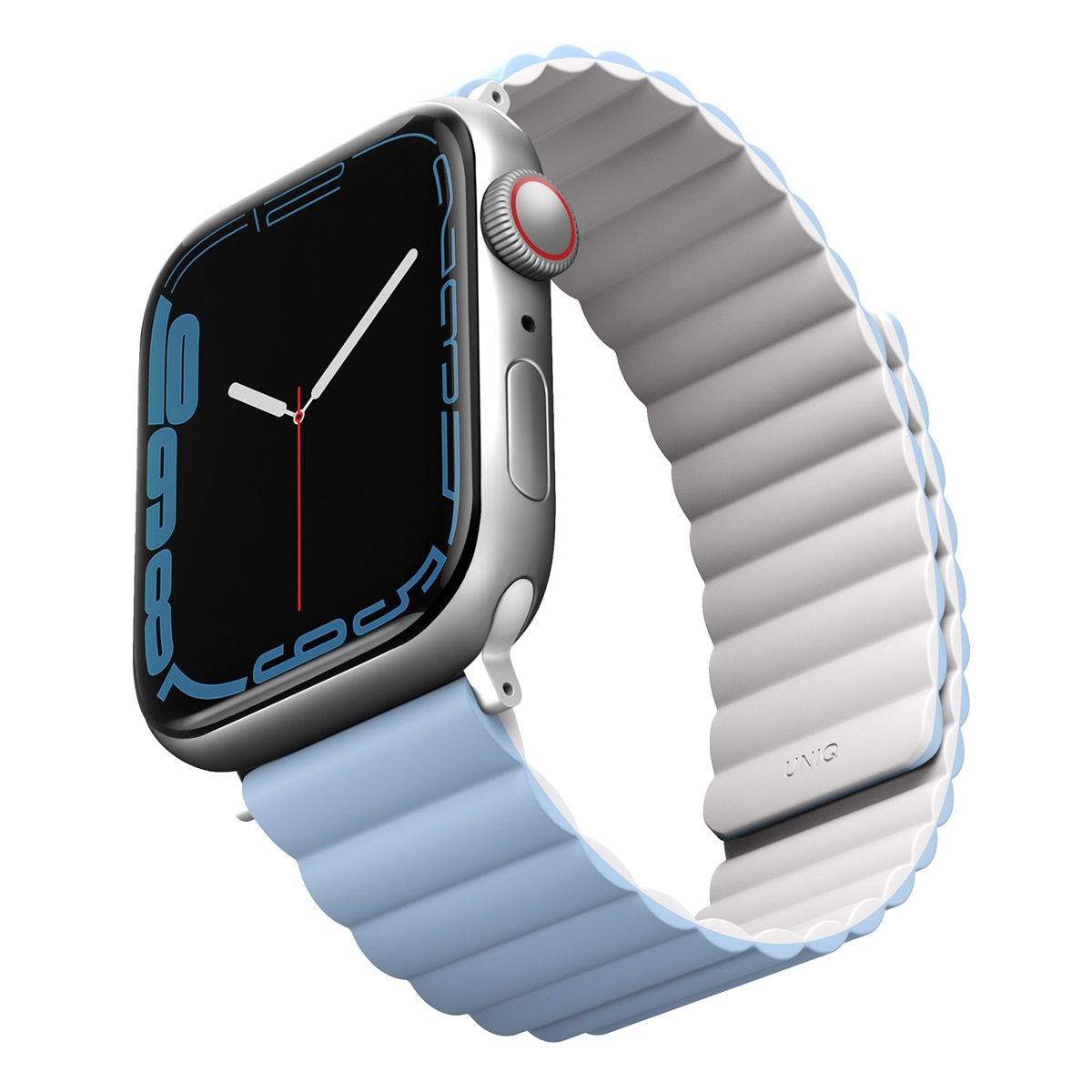 Uniq Revix Double-Face Silicone Watch Strap 1-9 / SE 38/40/41mm White/Blue