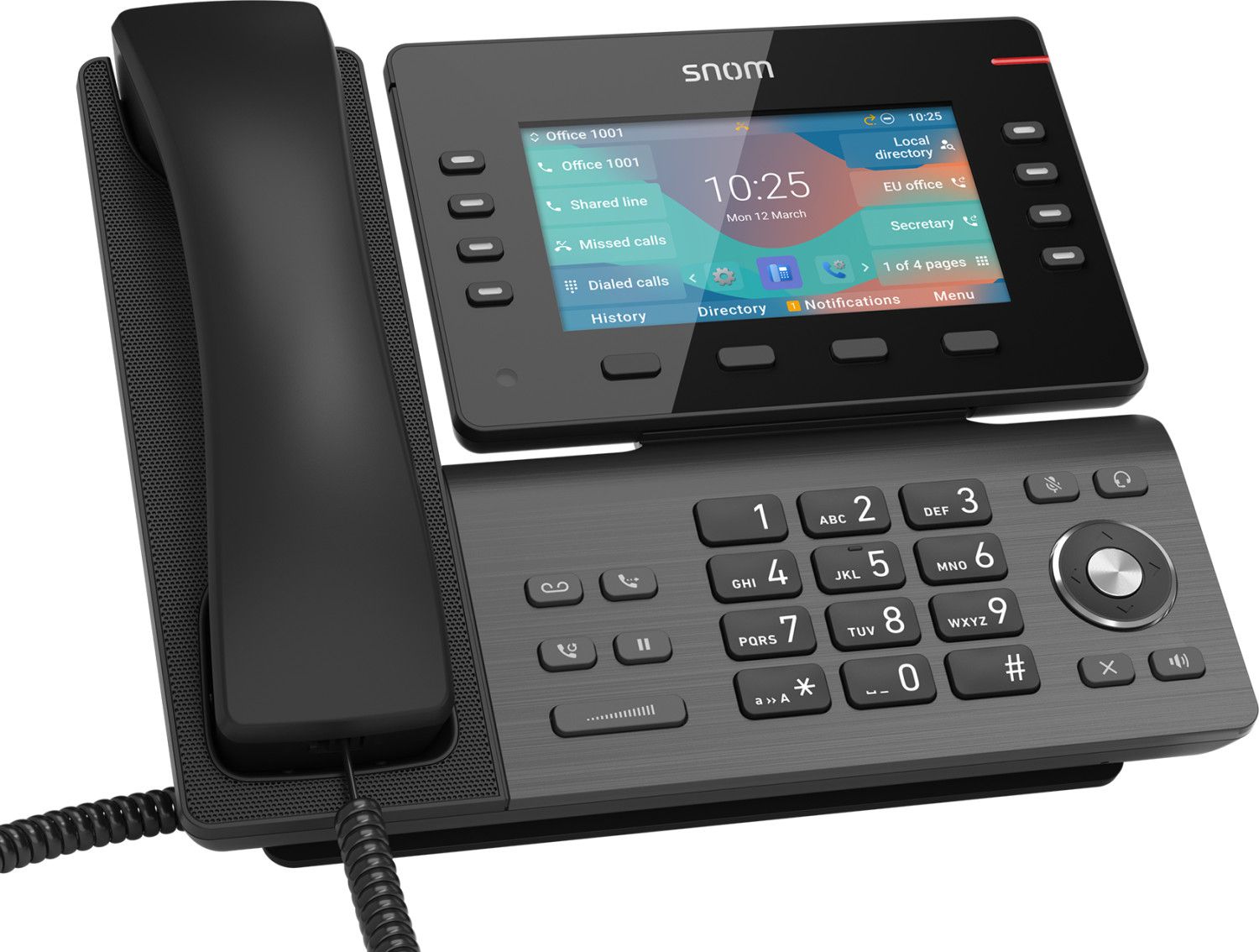Snom D862 Fixed Phone, Black LCD