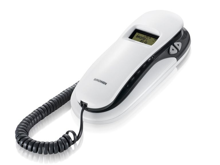 Brondi Kenoby Cid Analogue Telephone with Caller ID - Grey/White