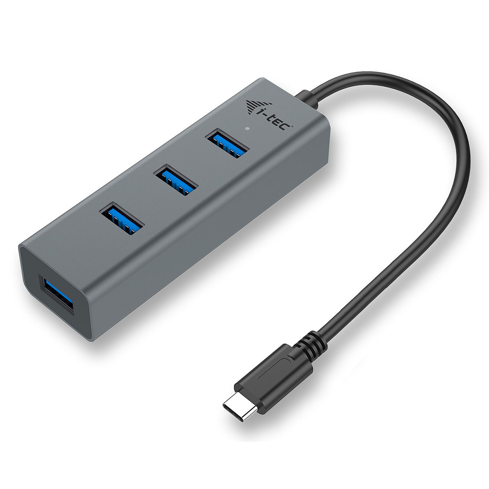 Hub de carga USB-C de metal i-tec de 4 puertos