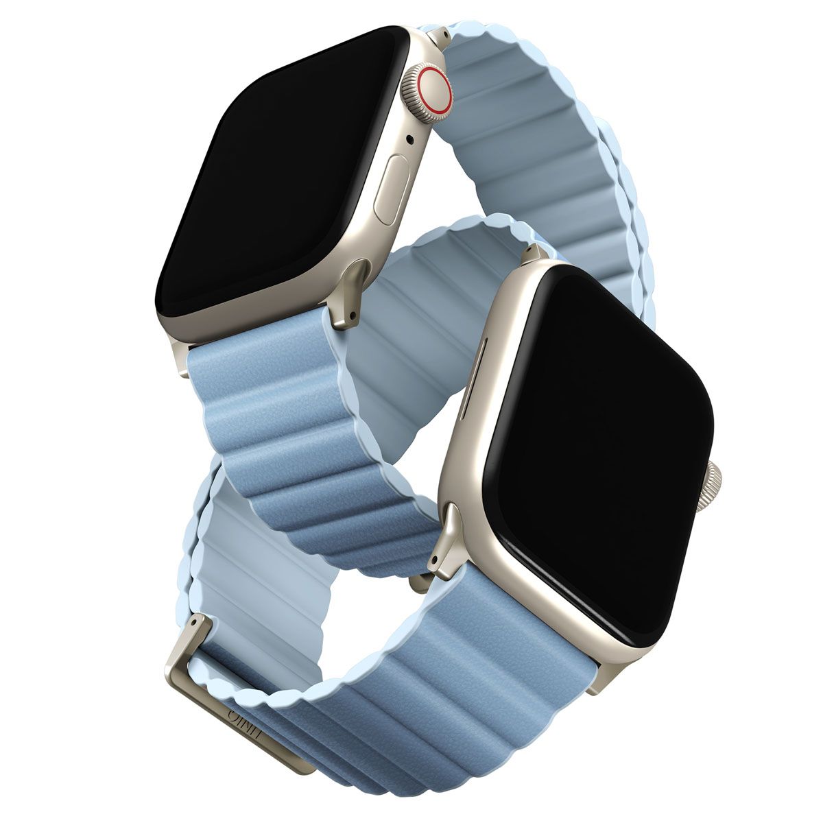 Uniq Revix Premium Edition Double-Face Watch Strap - 38/40/41mm, Arctic Blue and Soft Blue