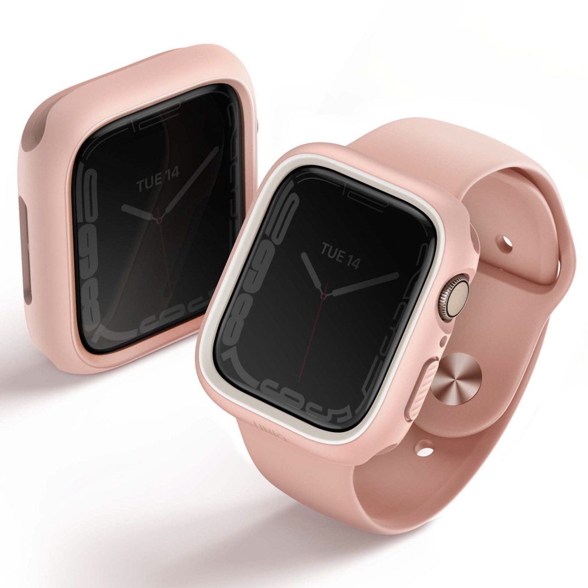 Uniq Moduo Watch Case with Interchangeable Lens - 4-9 / SE 44/45mm Blush (Pink/White)