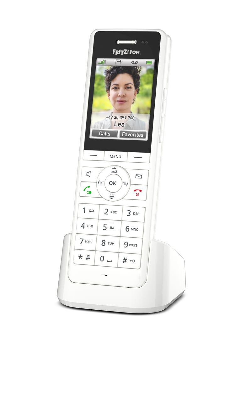 AVM FRITZ! X6 DECT Phone Caller ID - White