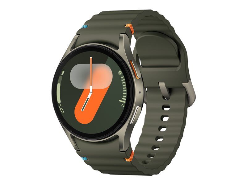 Samsung Galaxy Watch7 - 40mm Case with Sport Rubber Strap (S/M) - Green - 4G