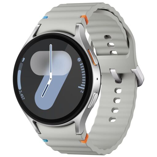 Samsung Galaxy Watch7 - Pulsera Deportiva de 44mm con Estuche de Acero Inoxidable y Caucho (Talla M/L) - Plata - 4G