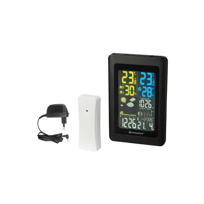 Bresser Météo NBF Colour DCF Weather Station, Black