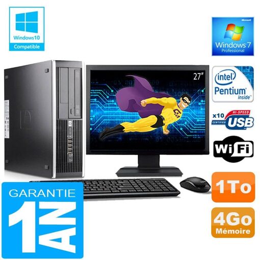HP Compaq 6000 Pro SFF PC - Intel E6300, 4GB RAM, 1TB HDD, WiFi, Windows 7 Pro