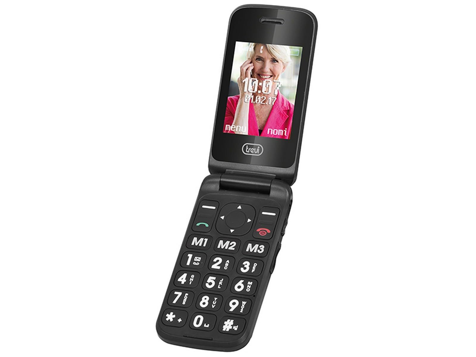 Trevi Flex Plus 55 Senior Flip Phone - Large Buttons and SOS Button