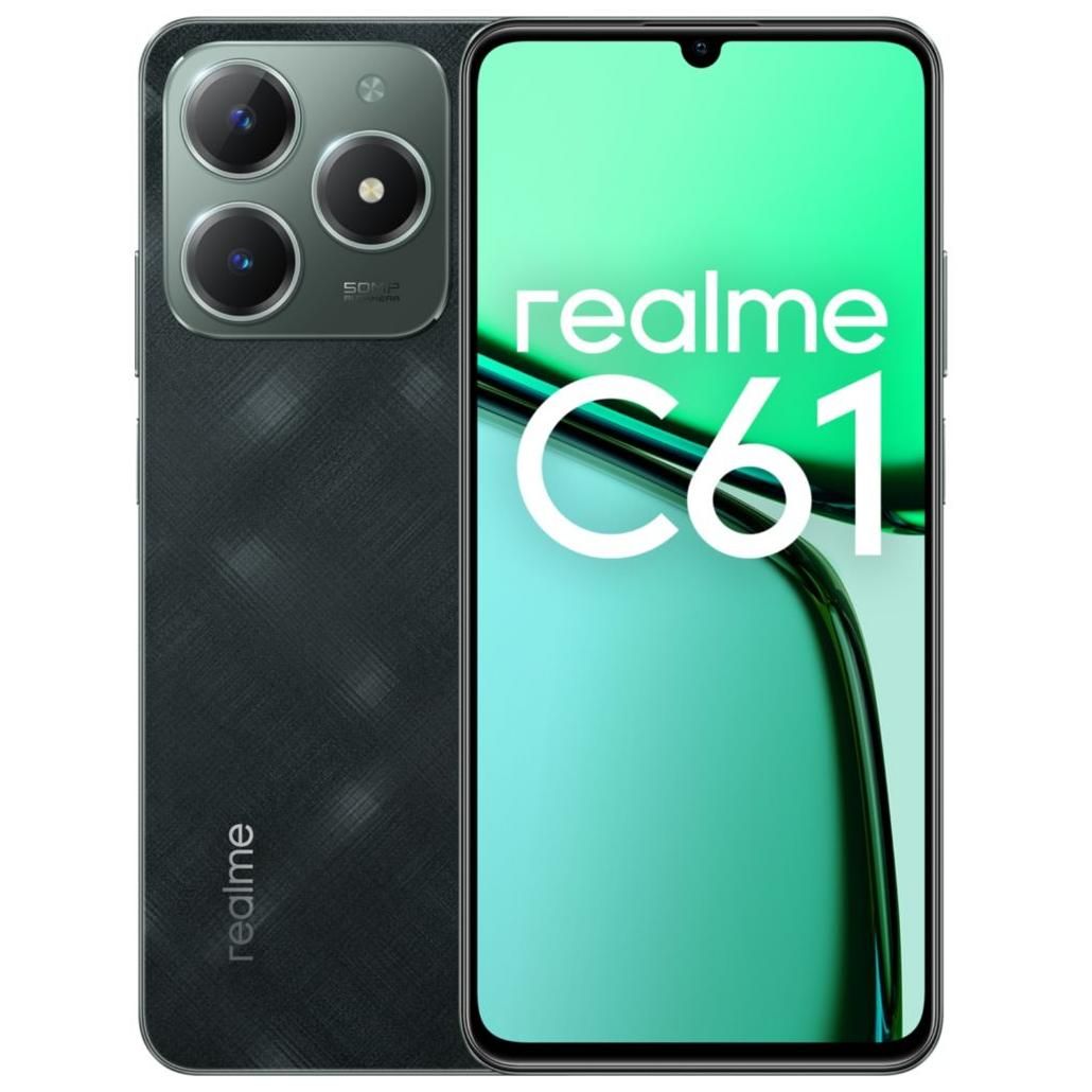 Realme C61 (6.5-inch, 4GB RAM, 64GB Storage, Midnight Black)