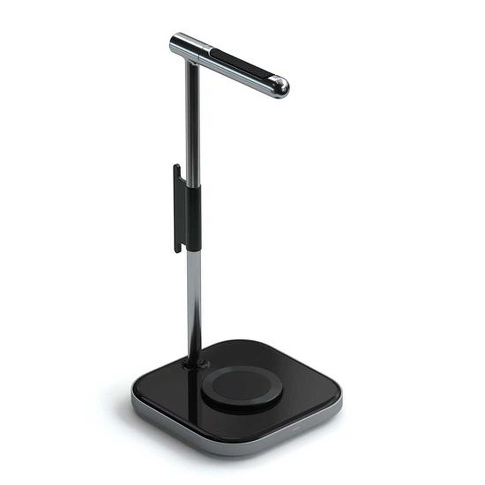 SATECHI 2-in-1 Wireless Headphone Charging Stand in 7.5W for iPhone 12/13 - Grey 