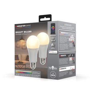 Monster Smart LED Bulb Pack (2 A19 Bulbs)