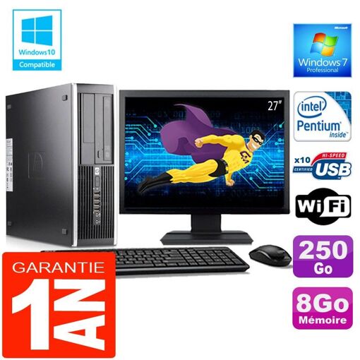 PC de escritorio HP Compaq 6000 Pro SFF - Intel E6300, 8 GB de RAM, HDD de 250 GB, WiFi, Windows 7 Pro